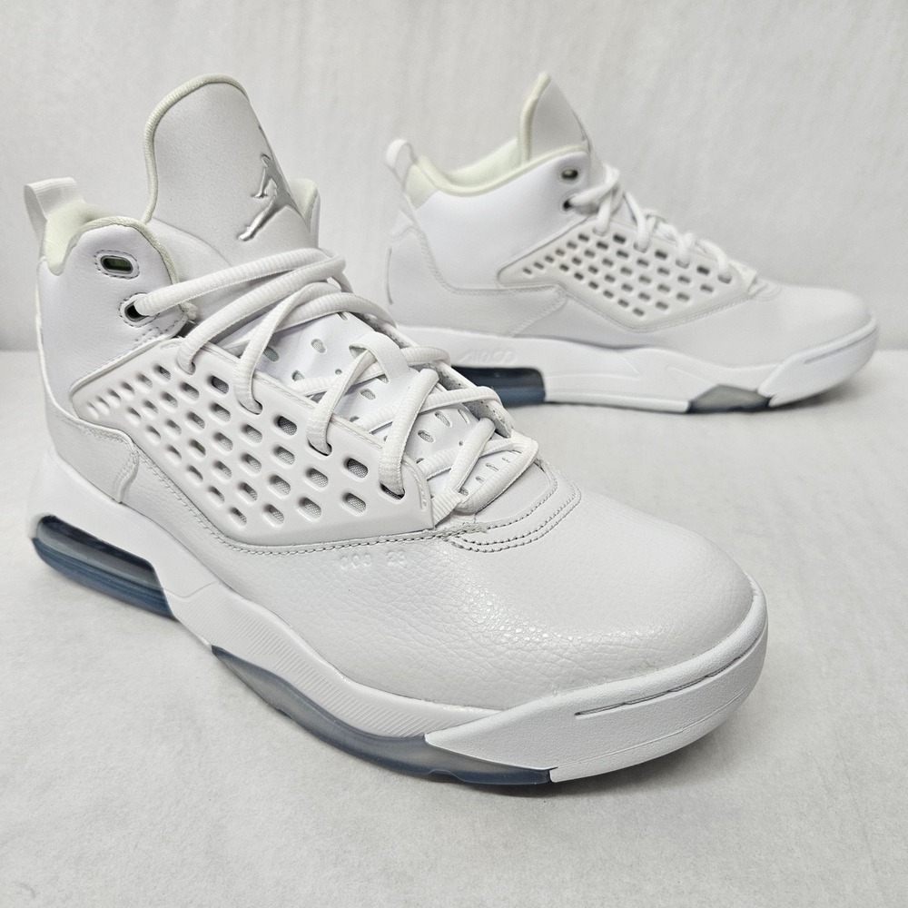 Jordan Maxin 200 Basketball Shoes CD6107-102 White Metallic Silver Men's Size 10